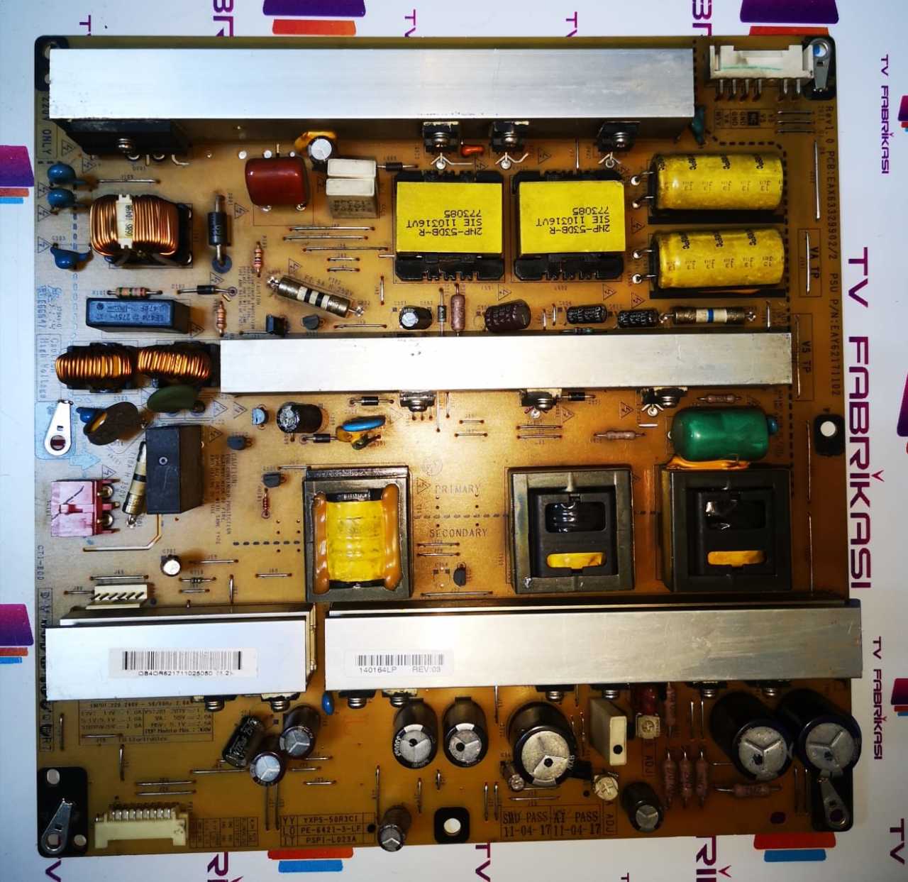 EAX63329902/2, EAY62171102, PE-6421-3-LF, LG 50PT350, 50PT351, PLAZMA TV POWER BOARD