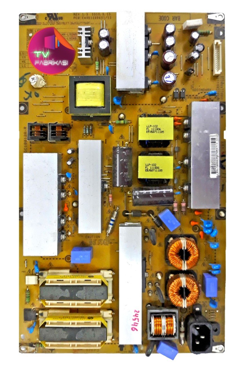 EAX61289601 / 13 , REV1.3 , LGP47-10LF , POWER BOARD , LG BESLEME