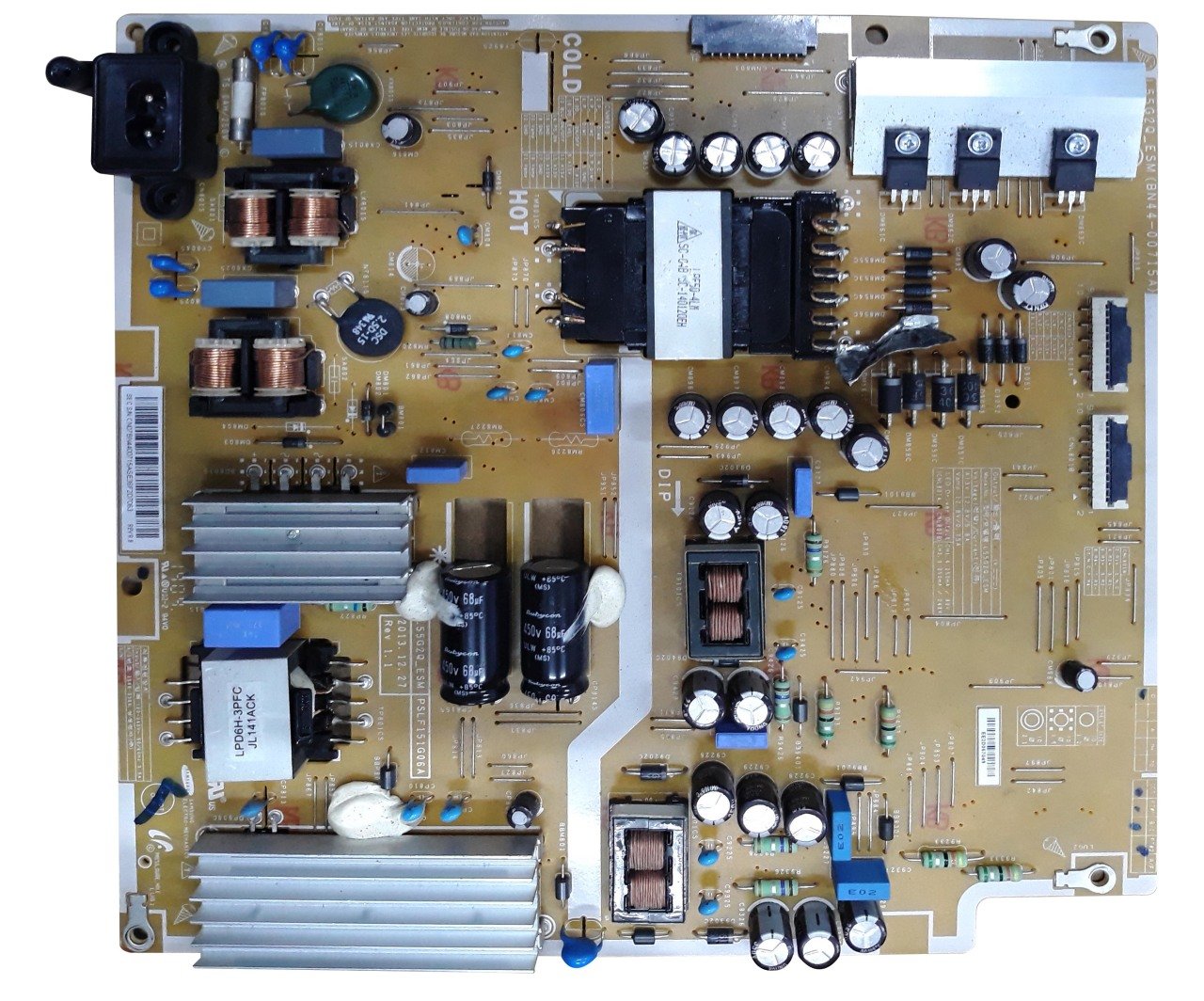 BN44-00715A , L55G2Q_ESM , PSLF151G06A , REV1.1 , SAMSUNG UN55J6201AFXZA , POWER BOARD , SAMSUNG BESLEME