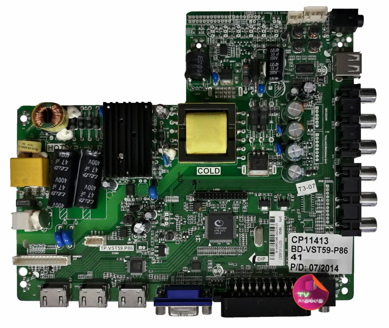 TP.VST59.P86 , C320X13-E3 , CP141413 , MAIN BOARD , PREMIER ANAKART