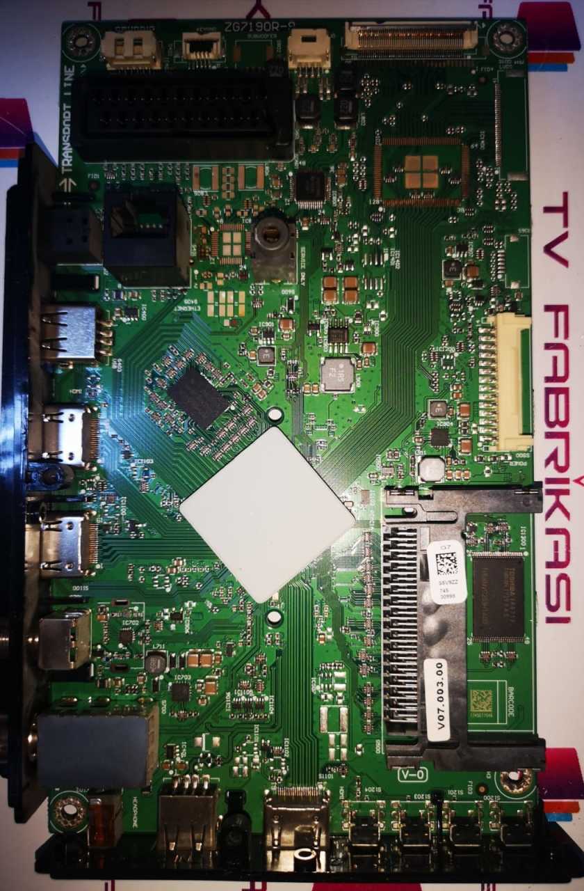ZG7190R-9, S5V9ZZ, Arçelik A55SL 6750 5B, Main Board, Ana Kart, LC550DUY-SHA1