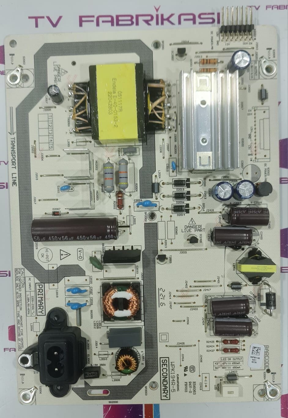 BEKO,ARÇELİK,GRİNDİK,B50A800B,WPM140,WPK194-5,POWER,BOARD