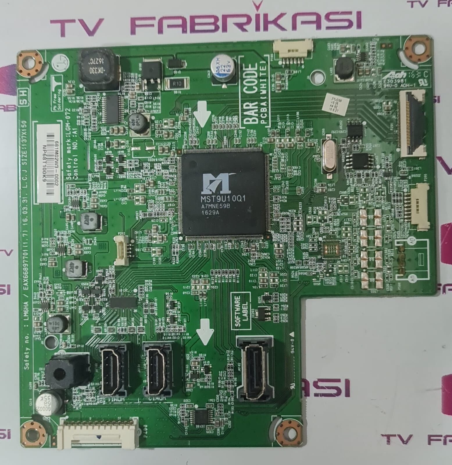 LG 27UD58-B, LM6HA,EAX66897701[1.7]MONÜTÖR,MAİN,BOARD