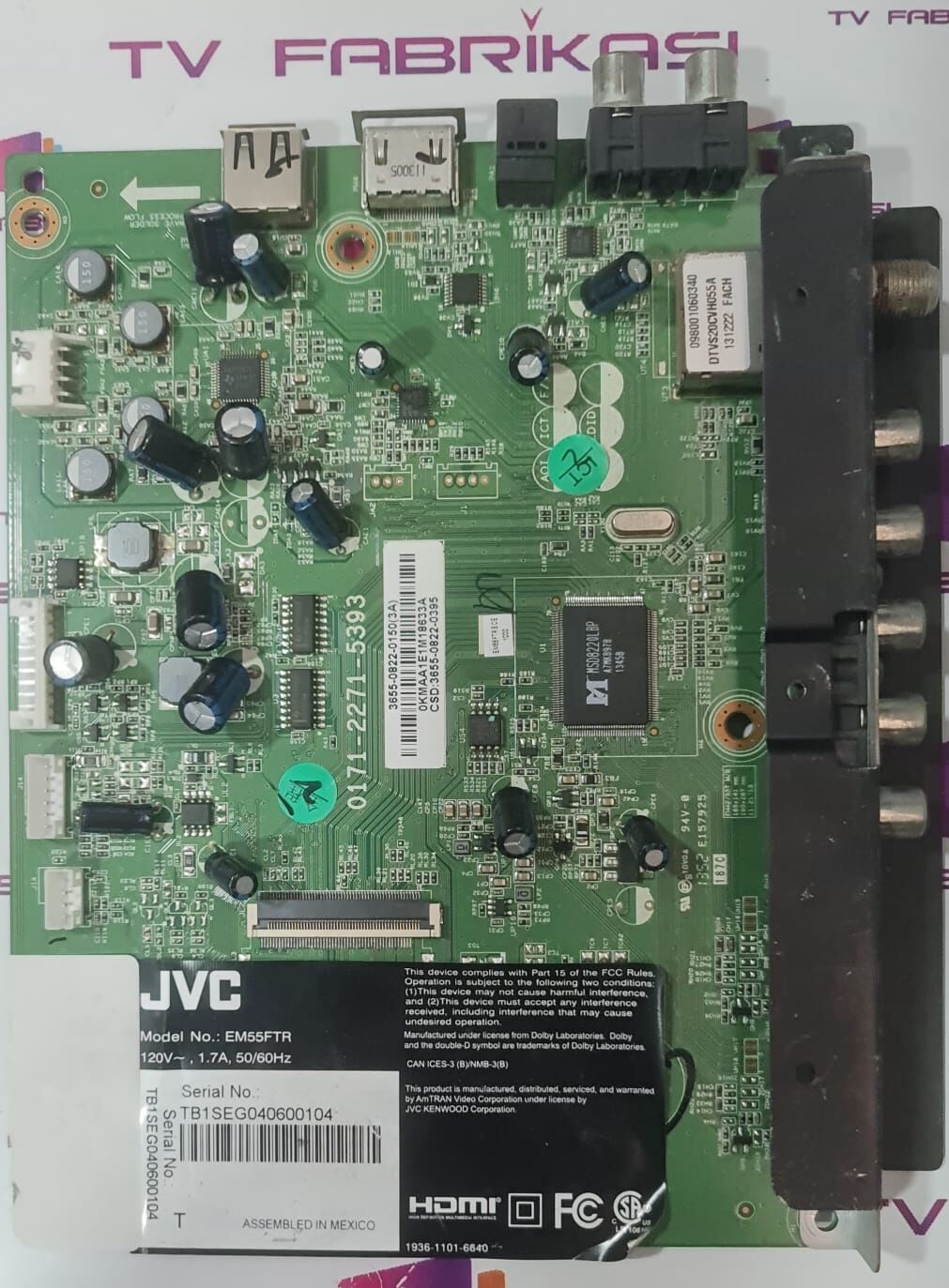 JVC,EM55FTR,0171-2271-5393,MAİN,BOARD