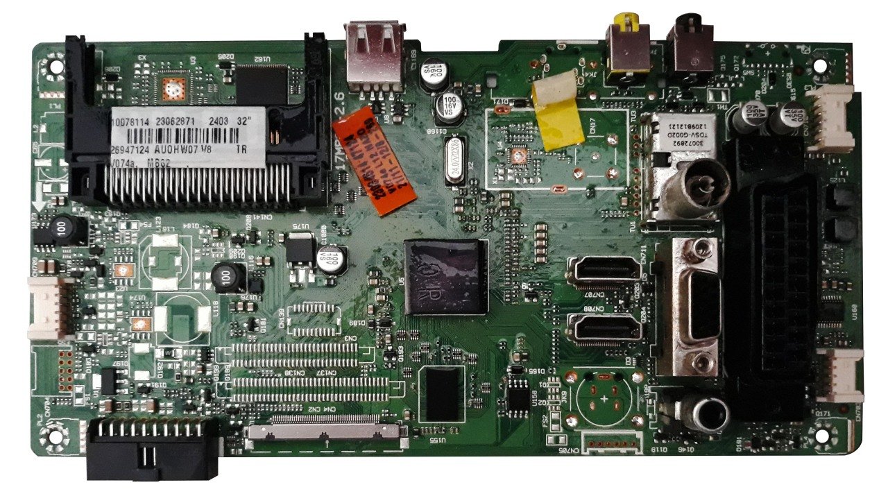 17MB62-2.6 , 23062871 , 23034514 , VESTEL 32'' INCH AUO PANEL , VES315HW7 V.8 , 32PF6014 , MAIN BOARD , VESTEL ANAKART