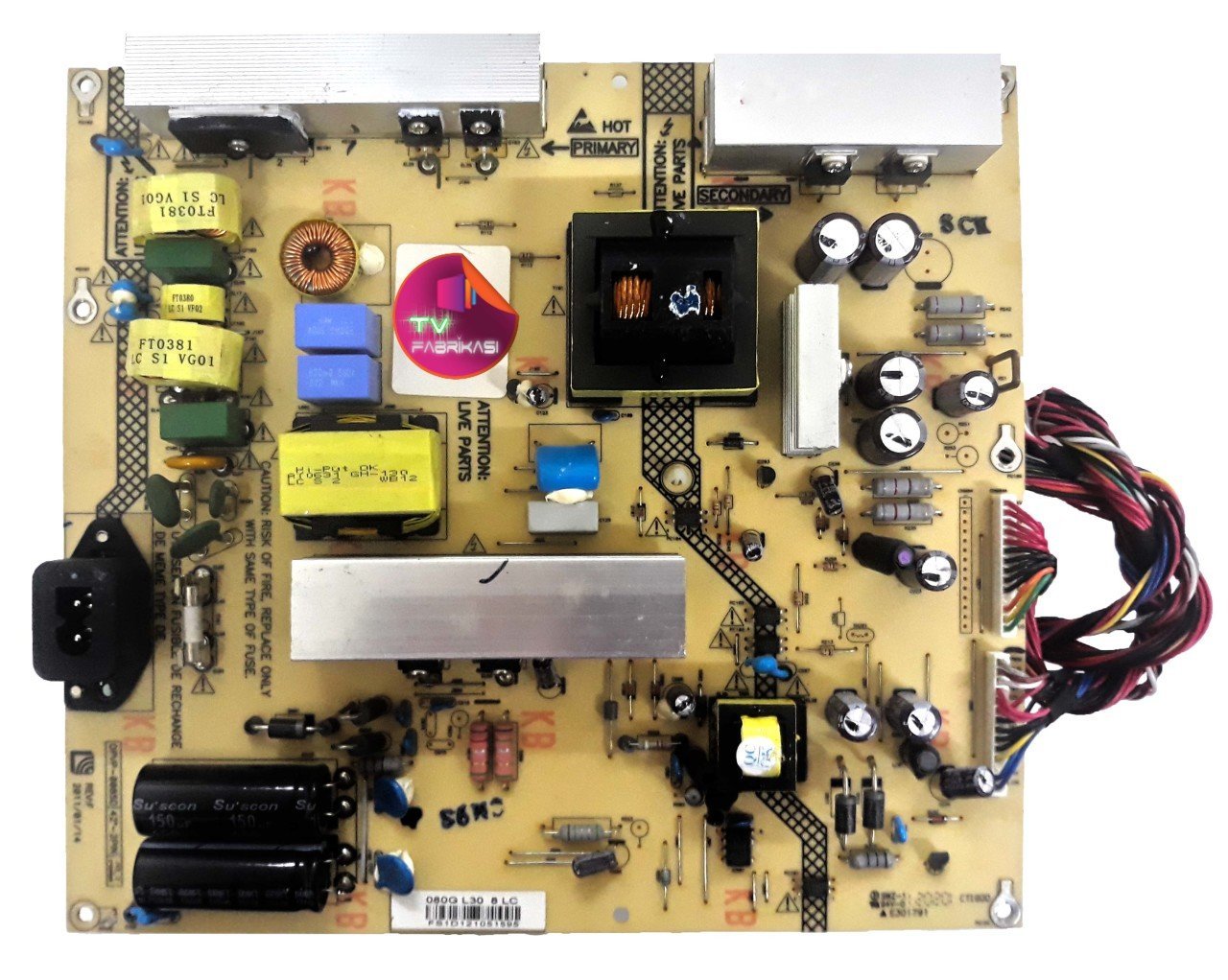 OPVP-0085D , 080G L30 LC , 42'' - 2PIN , REV:F , POWER BOARD ,PHILIPS BESLEME
