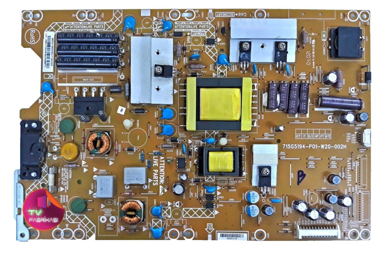 715G5194-P01-W20-002H , 1L466GAC6 , POWER BOARD , PHILIPS BESLEME