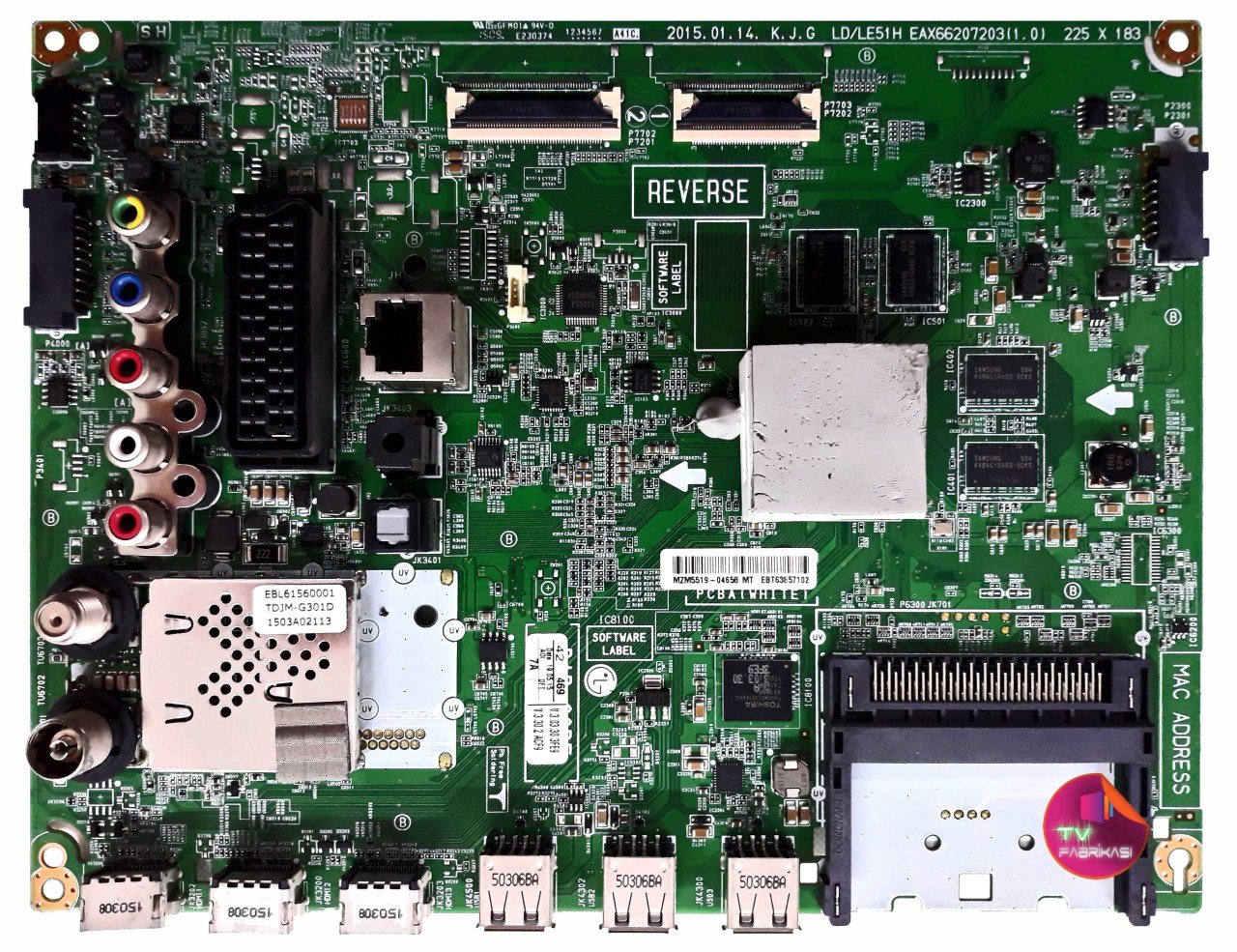 EAX66207203(1.0) , EBT63857102 , LG 42LF652V , LG 42LF650V-ZB , MAIN BOARD , LG ANAKART