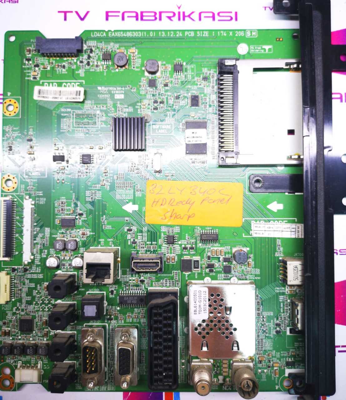 EAX65486303(1.0) EBT62983510 LG 32LY340C MAIN BOARD,HD READY SHARP PANEL