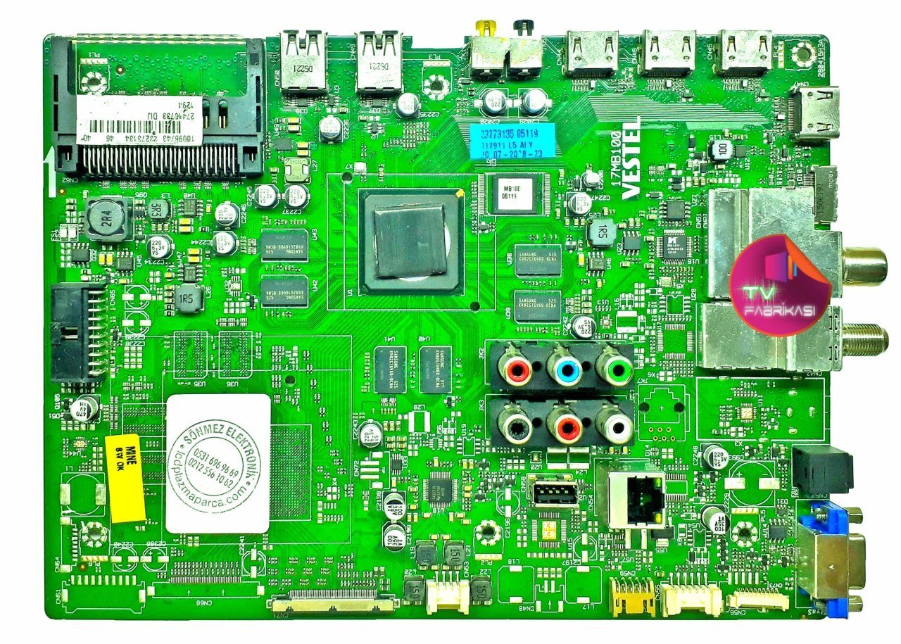 17MB100 , 200415R3A , 23273134 , DIJ , 40'' , MAIN BOARD , VESTEL ANAKART
