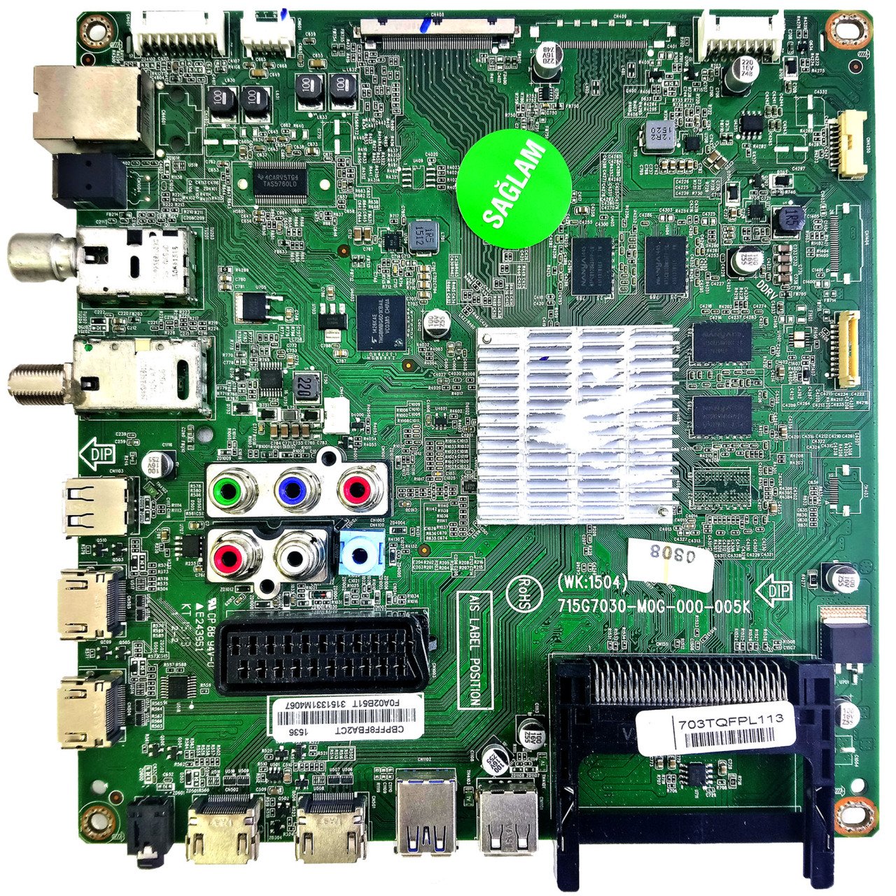 715G7030-M0G-000-005K (WK:1504) 703TQFPL113 CBPFF8FBA2CT 40PFK5500-12 Philips Anakart
