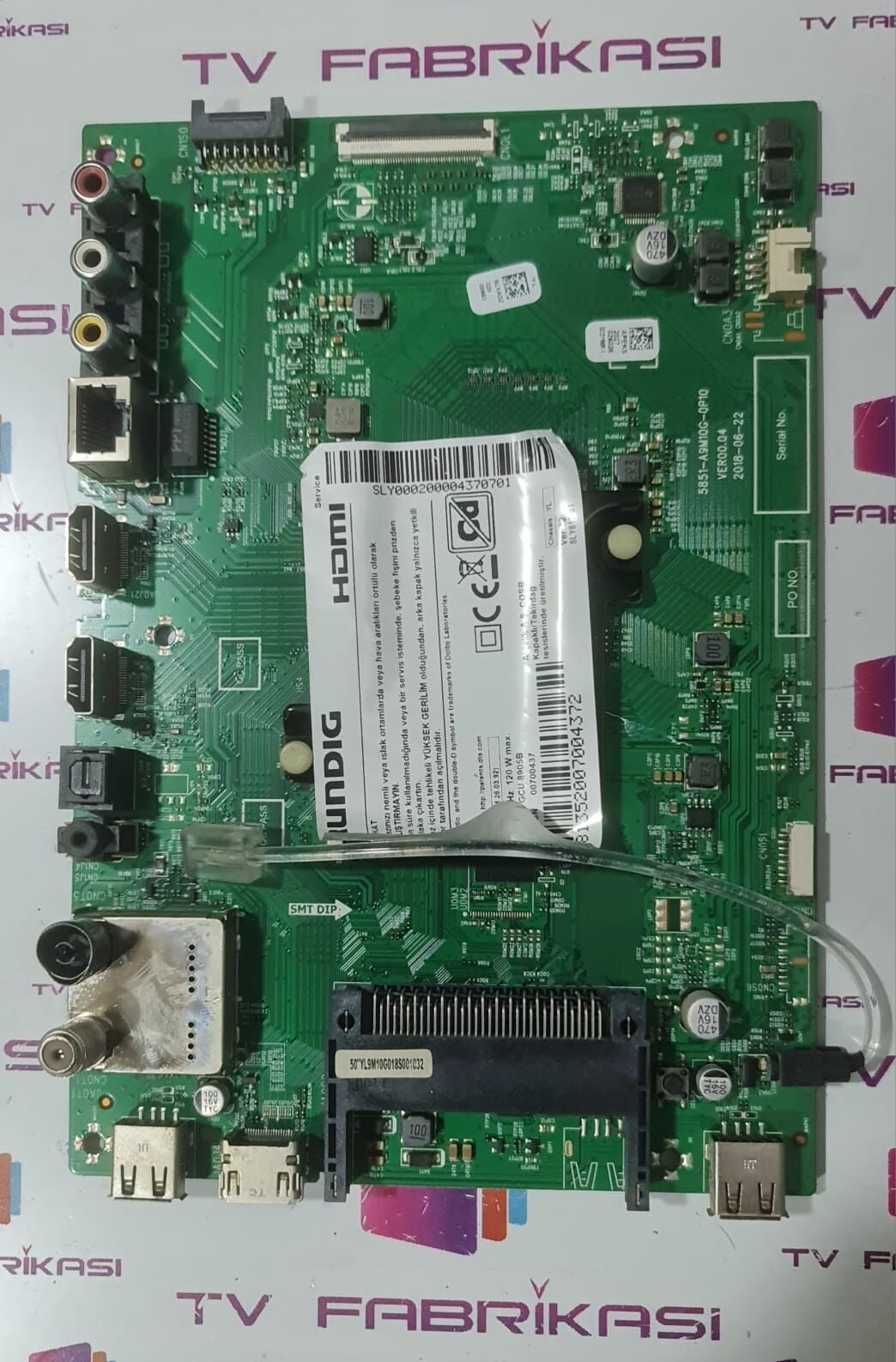 BEKO,ARÇELİK,GRUNDİK,BARCELONA,50GCU8905B,5851-A9M10G-0P10 VER00.04,SLXADZ,MAİN,BOARD