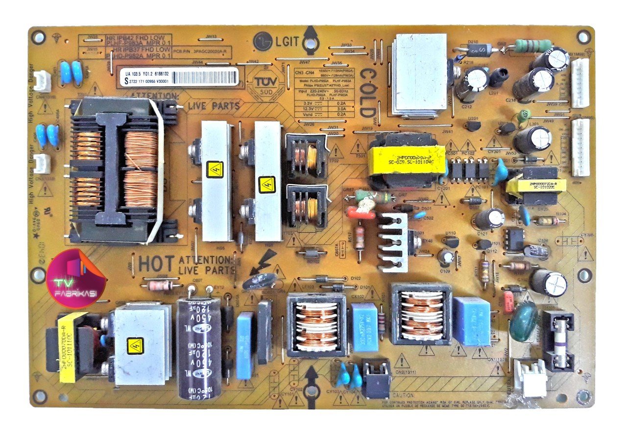 2722 171 00966 V30001 , PLHF-P983A , 3PAGC10020A-R , PLHF-P983A , MPR0.1 , 42PFL5405H , POWER BOARD , PHILIPS BESLEME
