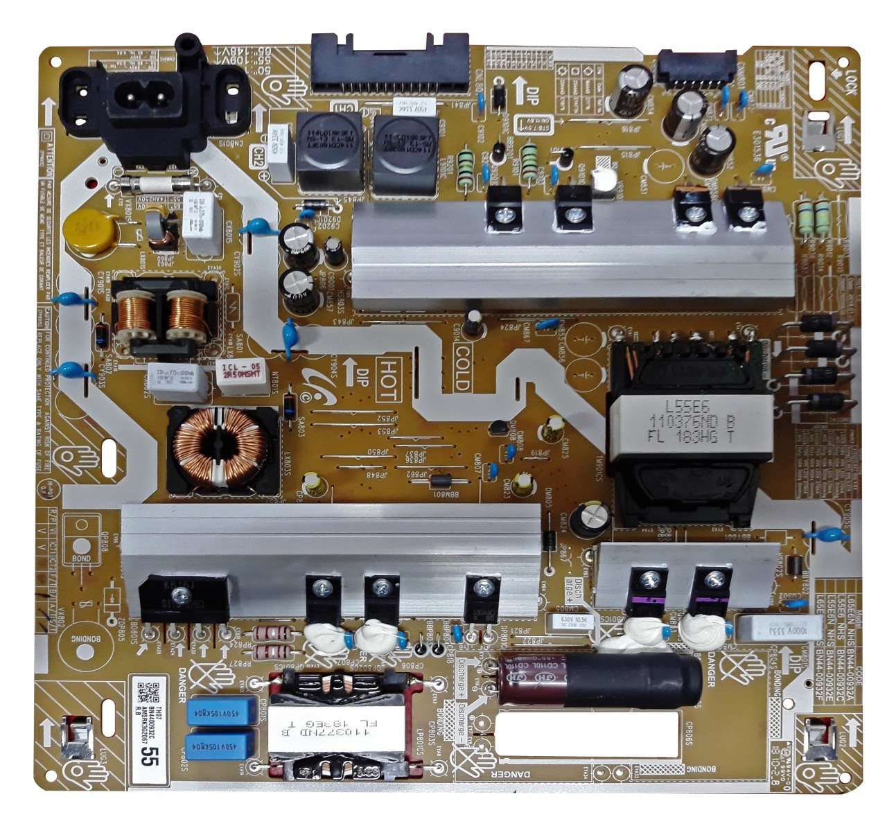 BN44-00932C , L55E6_NHS , REV:1.2  , UN55NU7100FXZA , POWER BOARD , SAMSUNG BESLEME
