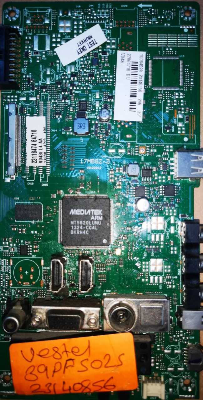 10084598, 23140856 ,17MB82-2, VESTEL , 39PF3025D , MAİN BOARD