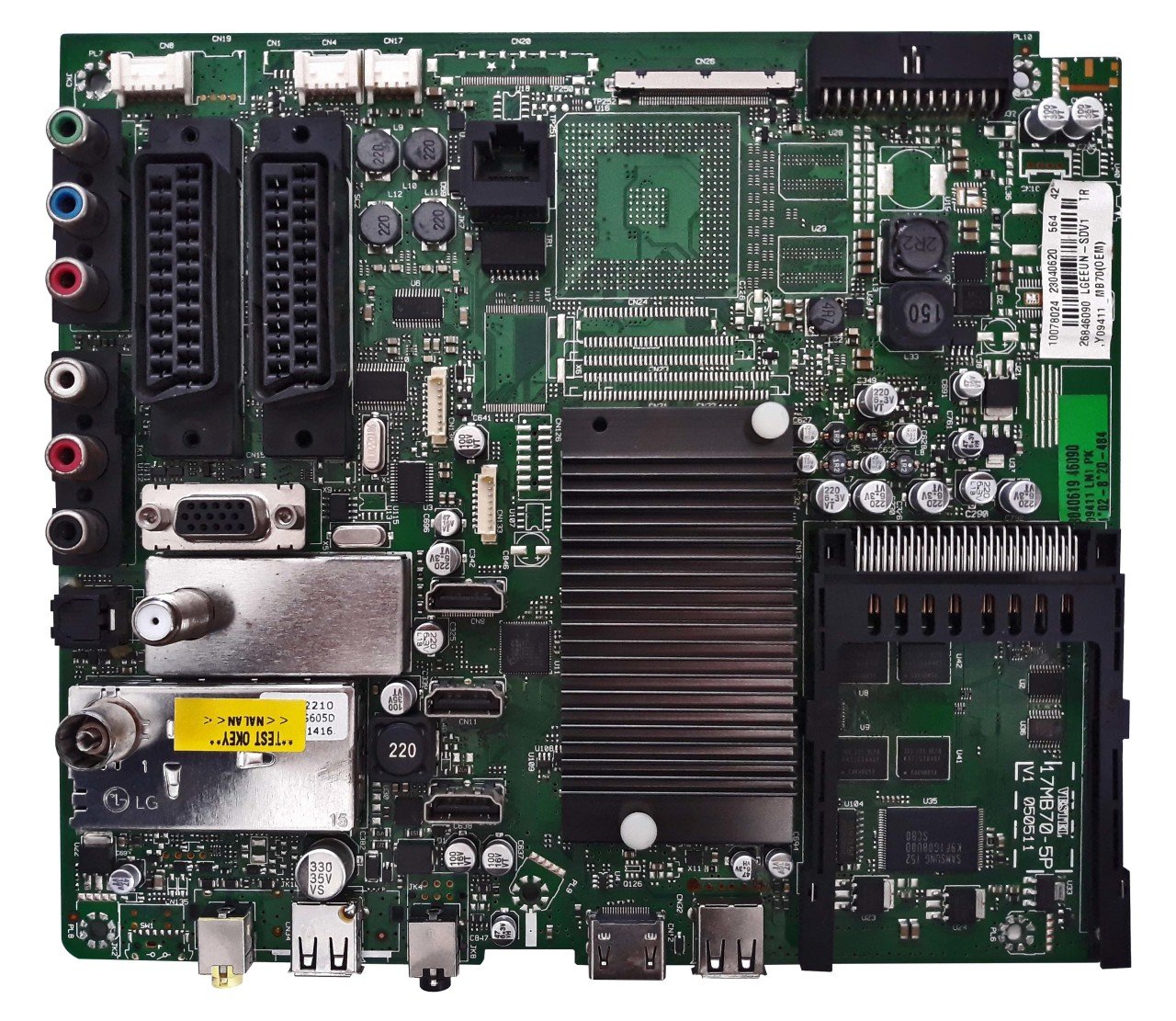 17MB70-5P , 23040620 , 050511 , 42'' LGEEUN-SDV1 , LC420EUN-SDV1 , 42PF7017 , MAIN BOARD , VESTEL ANAKART
