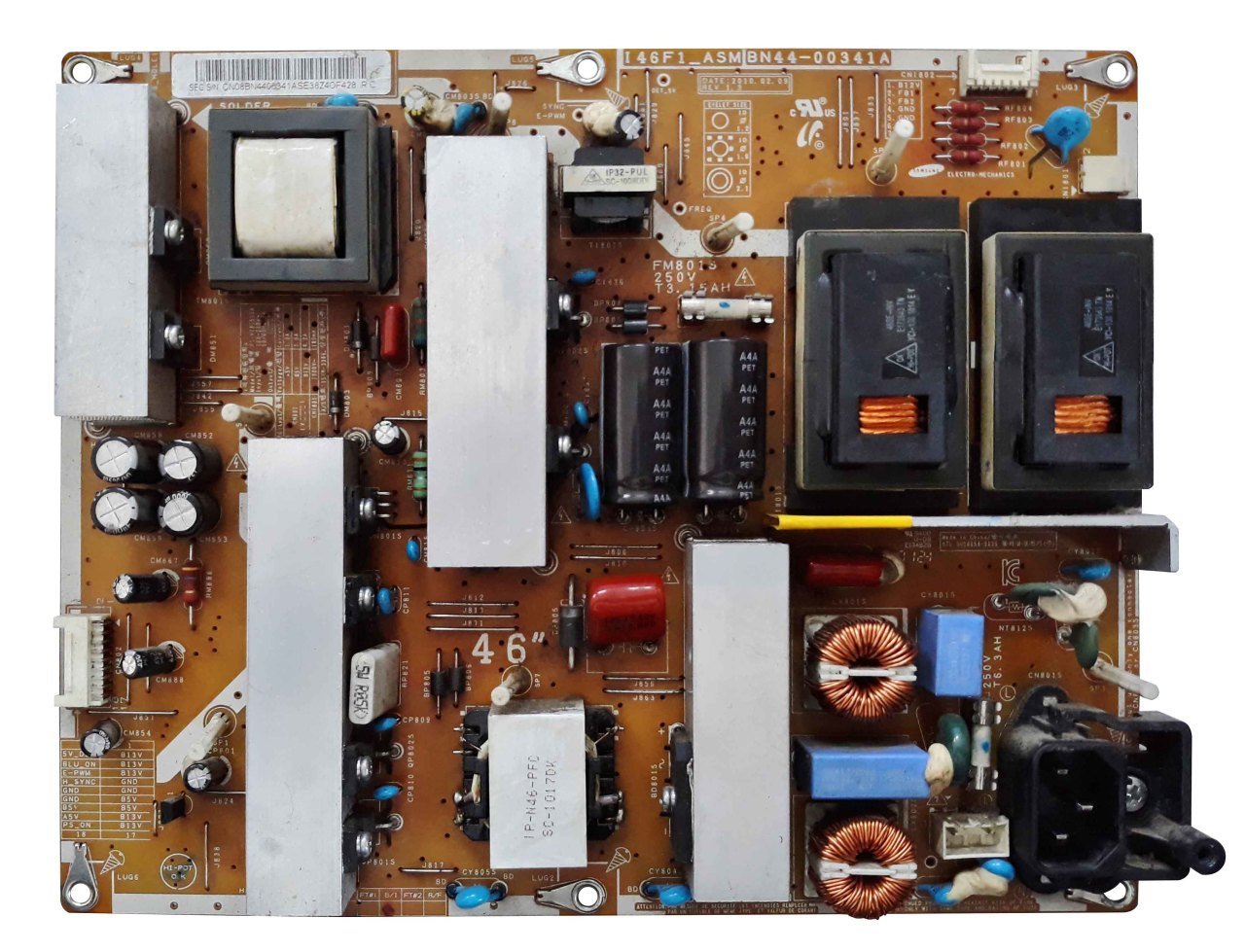 BN44-00341A , I46F1_ASM , LE46C550J1F , LN46C550 , POWER BOARD , SAMSUNG BESLEME