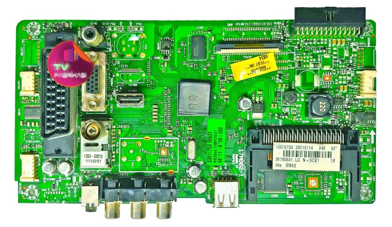 17MB62-1 , V2 , 010711 , 23013114 , LGEWXN 32'' , MAIN BAORD , VESTEL ANAKART