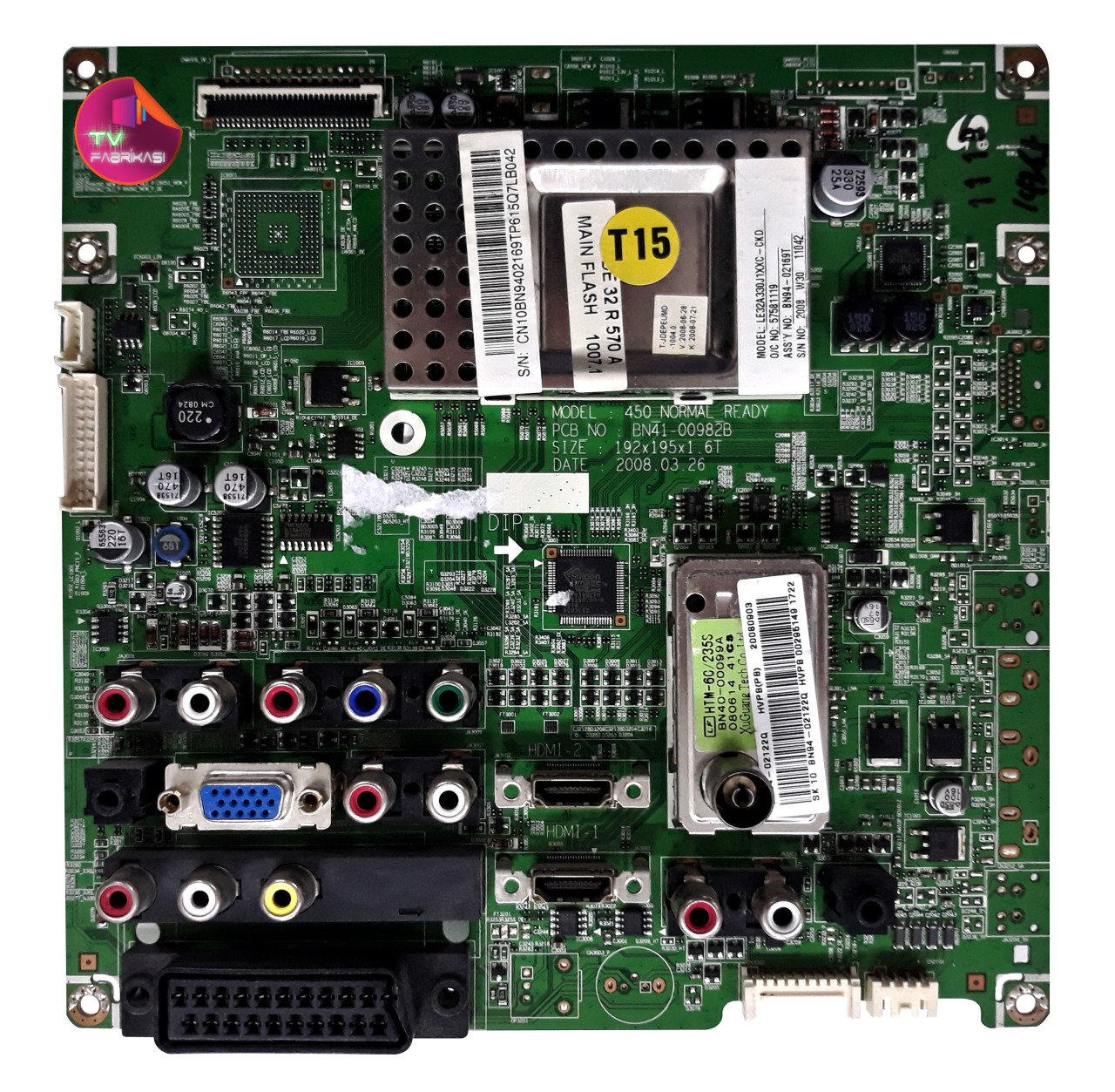 BN41-00982B , BN94-02169T , LE32A330J1XXC-CKD , MAIN BOARD , SAMSUNG ANAKART