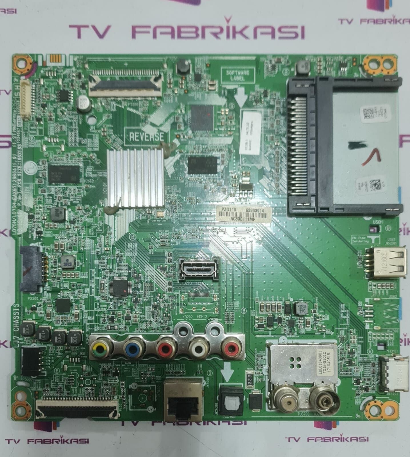 LG 43LJ594V,EAX67129604(1.0)AC83E111MF,PZDVZZ,MAİN,BOARD
