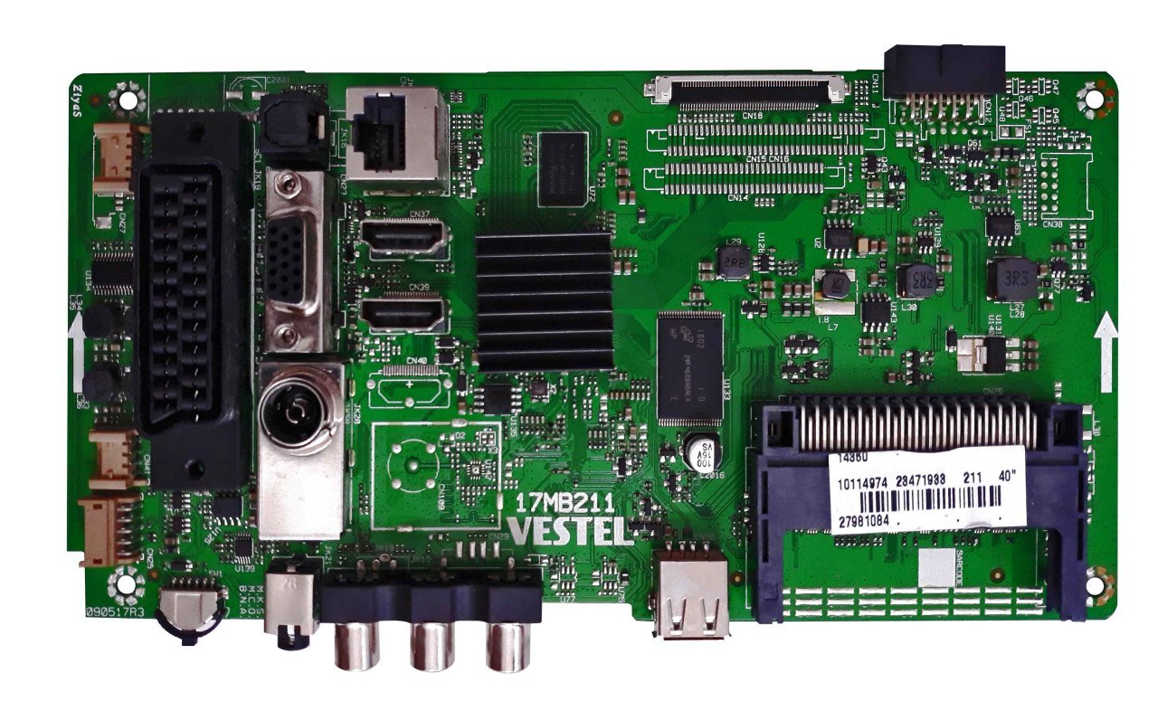 17MB211 , 23471933 , 090517R3 , VES400UNDS-2D , MAIN BOARD , VESTEL ANAKART
