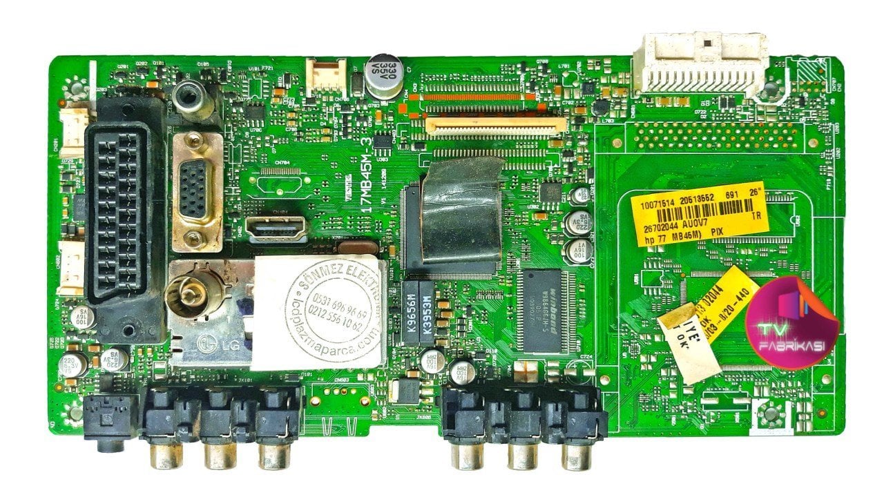 17MB45M-3 , 141209 , 20513552 , AU0V7 , 26 , MAINBOARD , VESTEL ANAKART