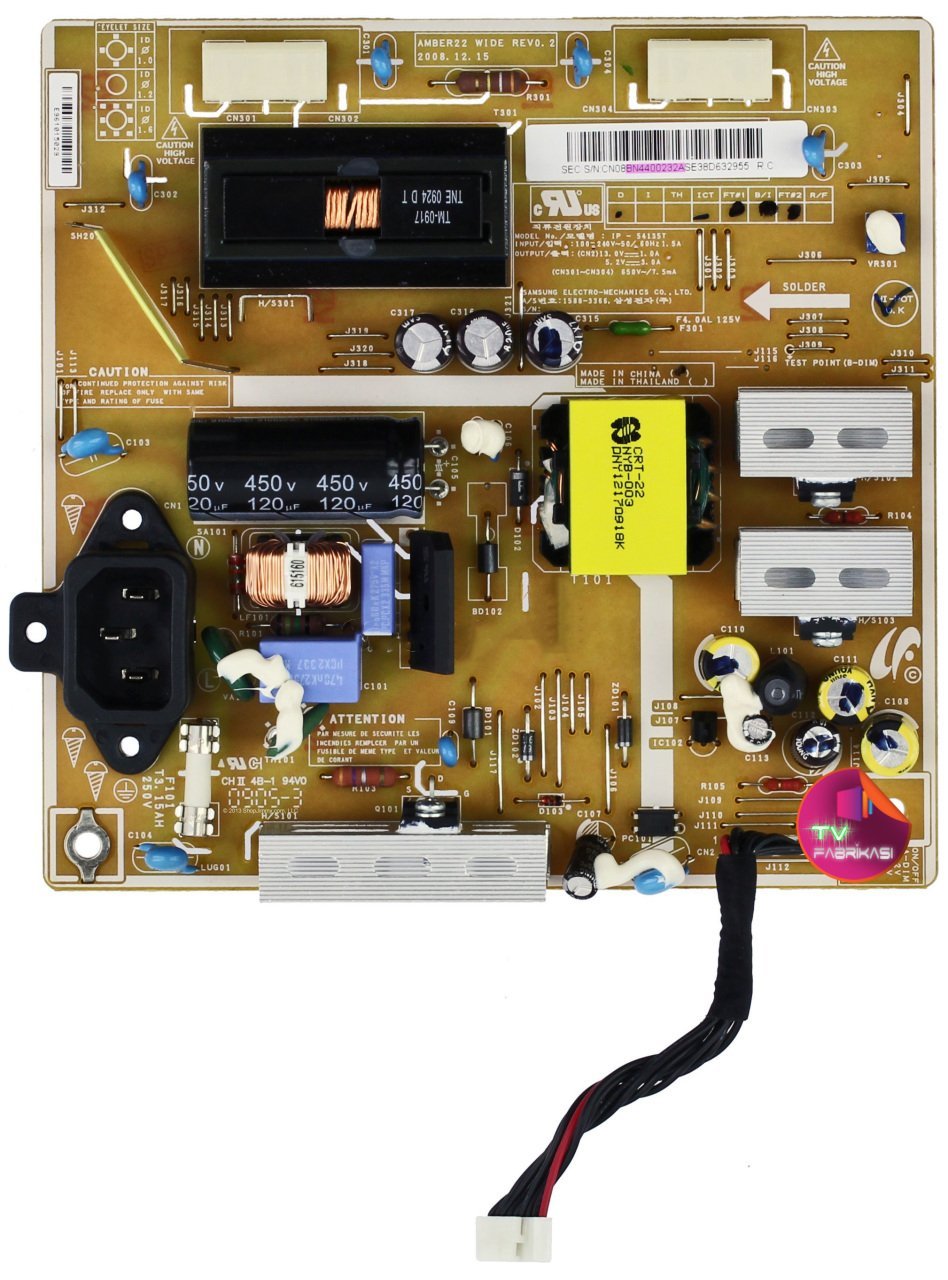 BN44-00232A , IP-54135T , REV0.2 , LE22B450C4 , LA22B360C5 , POWER BOARD , SAMSUNG BESLEME