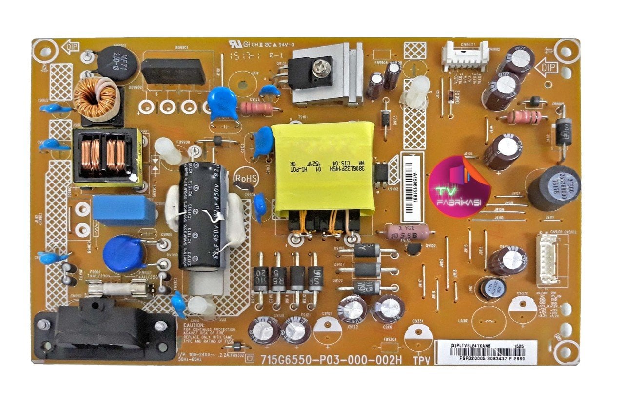 715G6550-P03-000-002H , PLTVEL241XAN6 , POWER BOARD , PHILIPS BESLEME