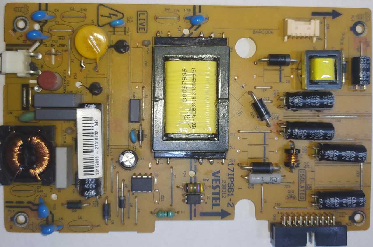 23109698,27018232,17IPS61-2,BESLEME KARTI,POWER BOARD