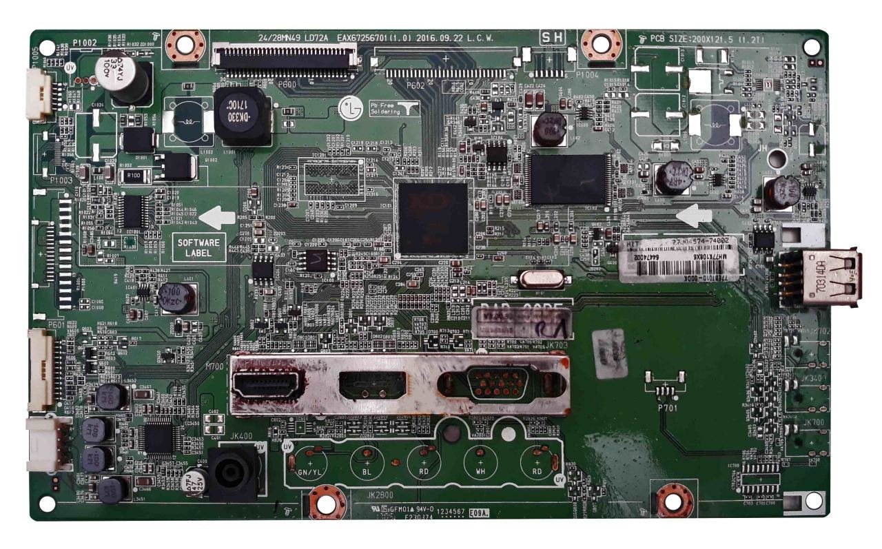 EAX67256701(1.0) , 77EBT010-00DK , LG 24MN49HM-PZ , MAIN BOARD , LG ANAKART