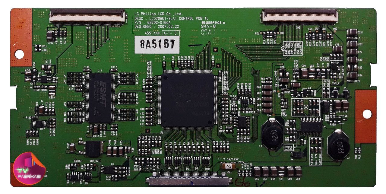6870C-0160A , LC370WU1-SLA1 , LC370WU1 SL A1 , LG.PHILIPS LCD , LG T-CON BOARD