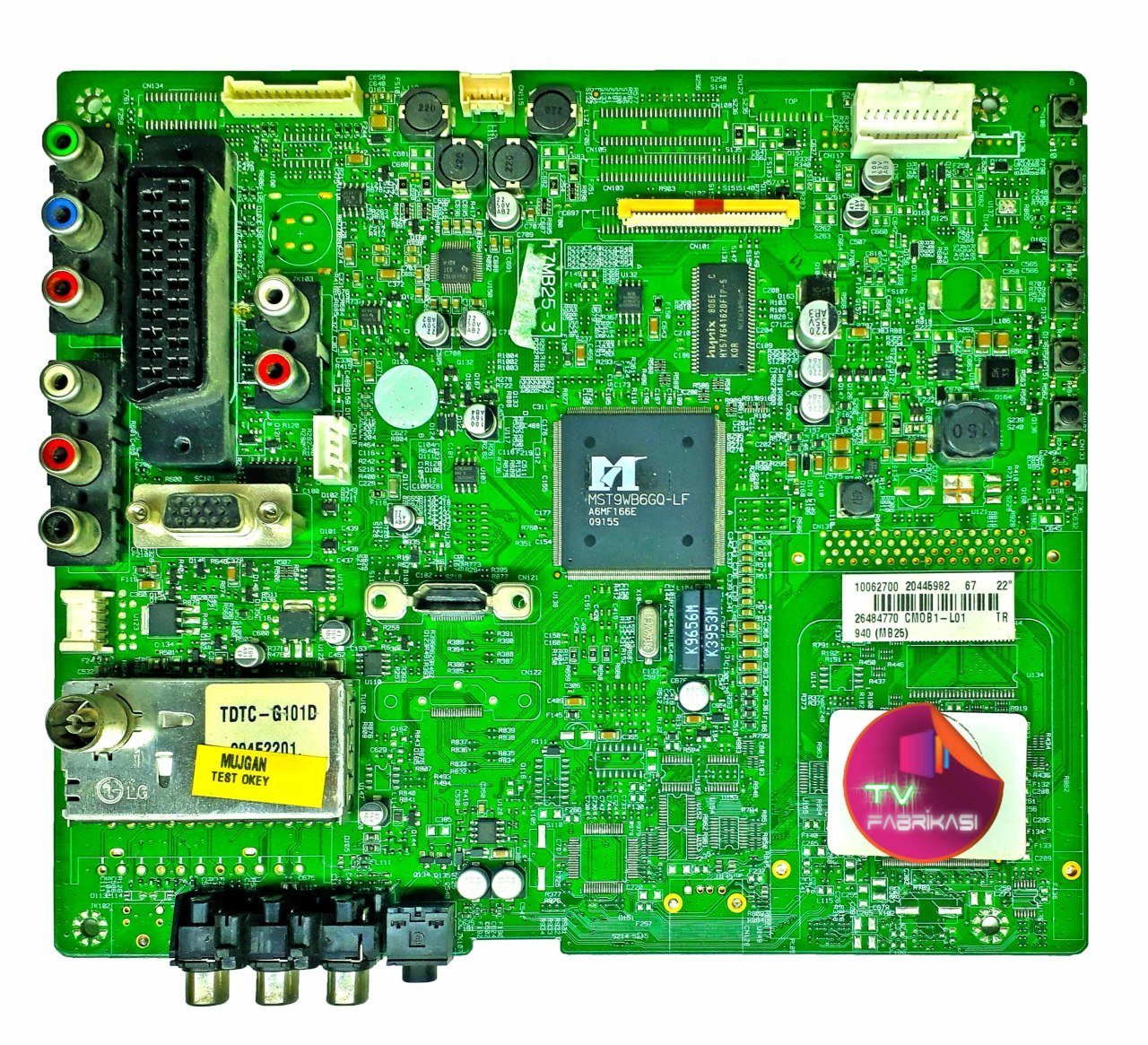 17MB25-3 , 20445982 , CMOB1-L01 , 22'' , ANAKART , VESTEL MAINBOARD ,