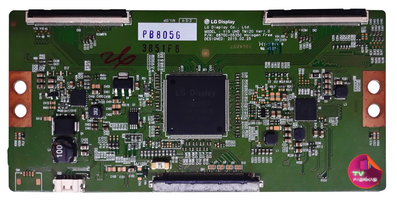 6870C-0535C , LC490EGE-FHM1 , 49UF680V ,V15 UHD TM120 VER1.0 , LG T-CON BOARD