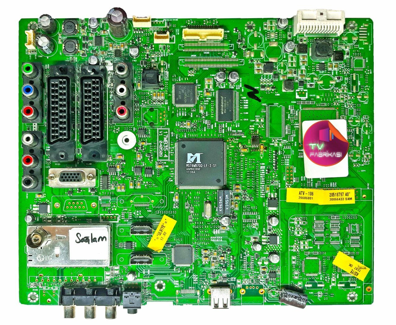 17MB35-4 , 040509 , 20518797 , 40'' , ANAKART , VESTEL , MAINBOARD ,