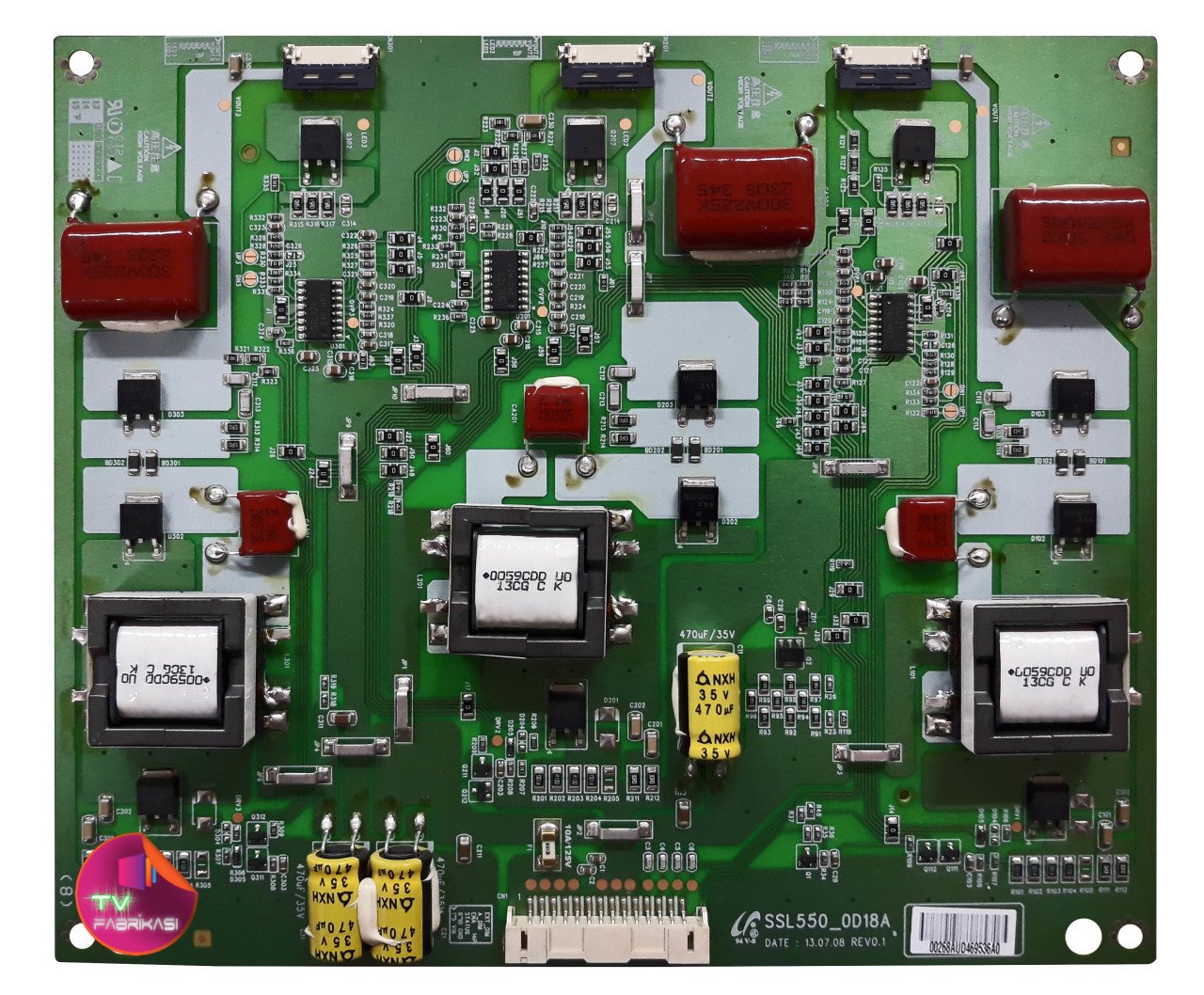 SSL550_0D18A , REV0.1 ,  T118616 , SAMSUNG LED DRİVER BOARD