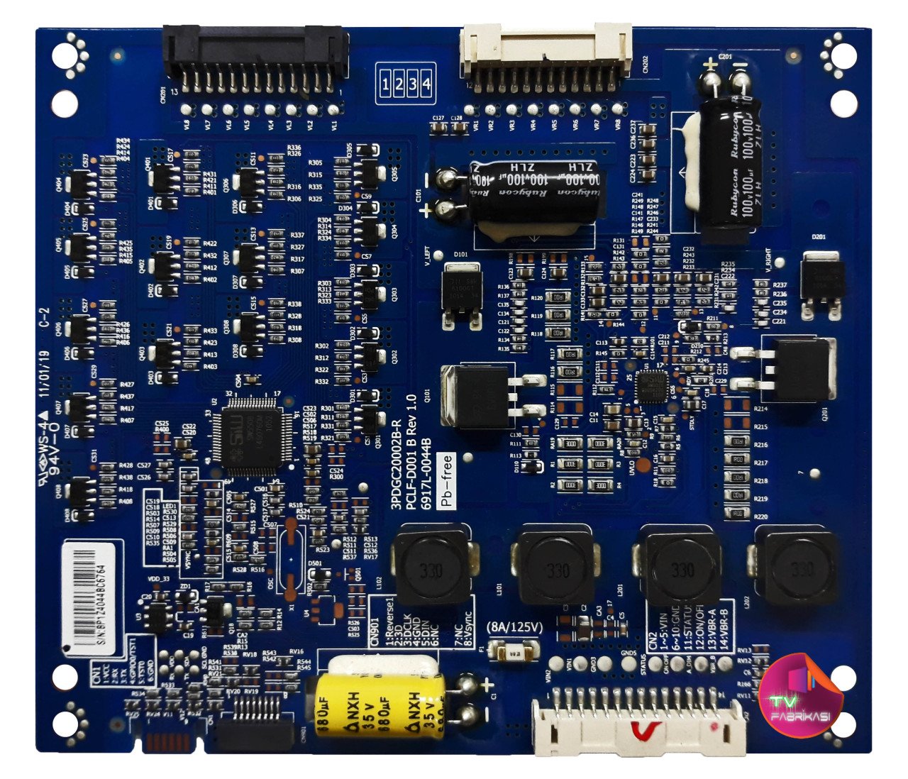 6917L-0044B , PCLF-D001 B , REV1.0 , 3PDGC20002B-R , LG LED DRIVER BOARD
