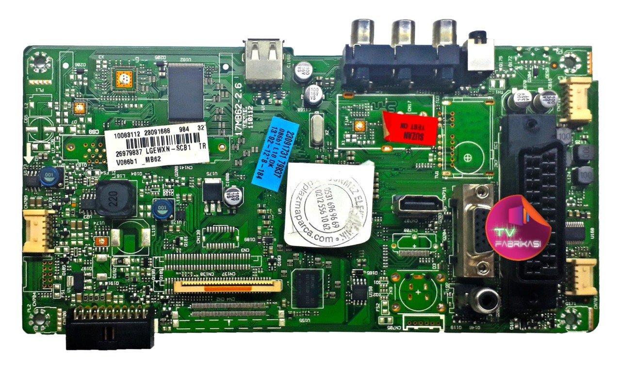 17MB62-2.6 , 110112 , 23091688 , LGEWXN 32'' , ANAKART , VRSTEL , MAINBOARD