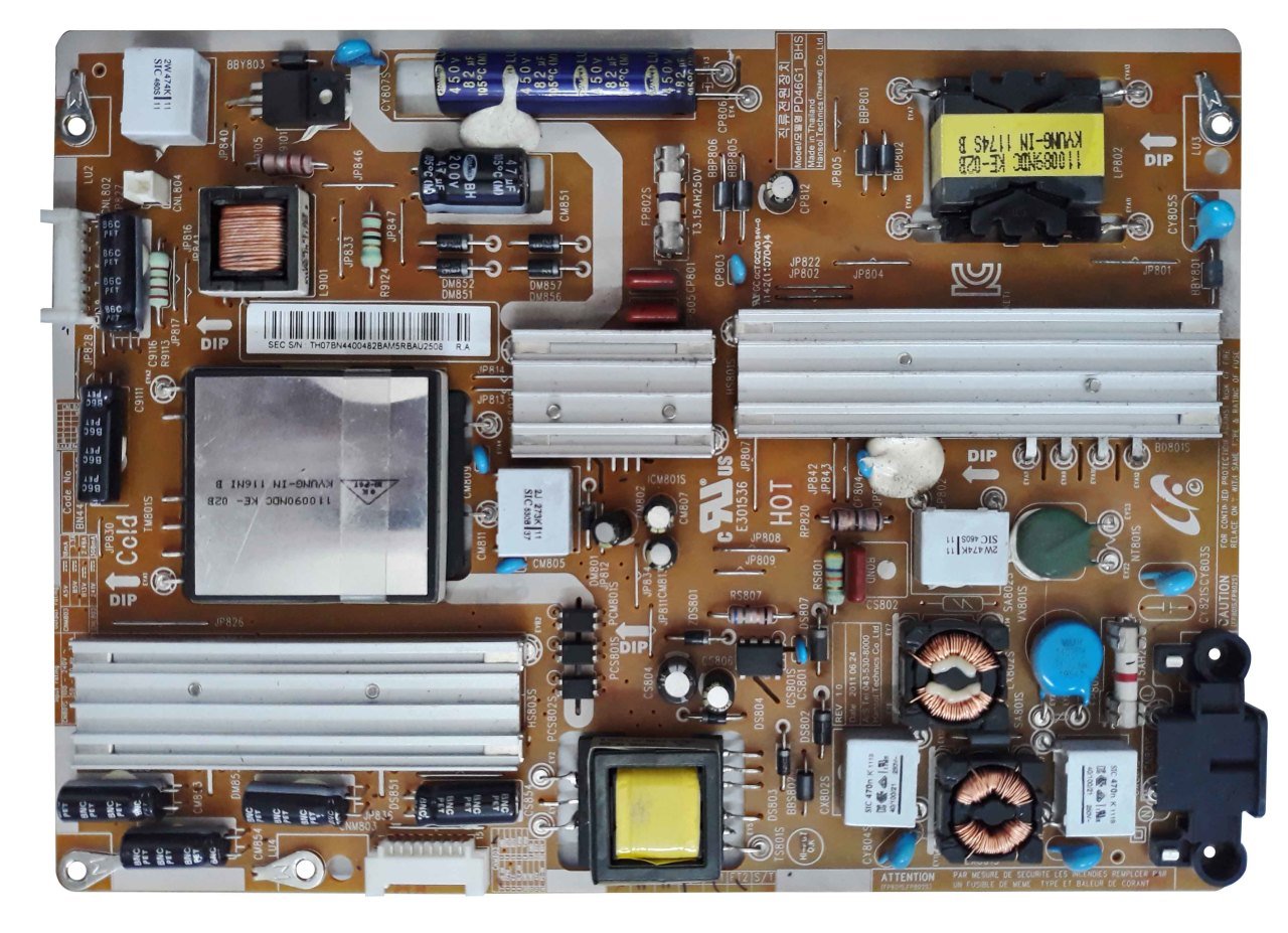 BN44-00482B , PD46G1_BHS , REV:1.0 , POWER BOARD , SAMSUNG BESLEME