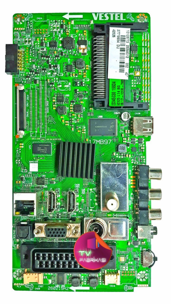 17MB97 , 260215R2 .  23355012 , DIJ 40'' , ANAKART , VESTEL , MAIN BOARD