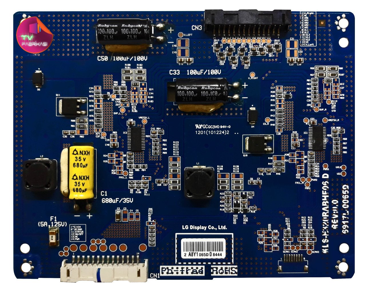 6917L-0065D , KLS-E320RABHF06 D , REV0.0 ,  LC320EUN-SDV2 , LC320EUN , LG LED DRIVER BOARD