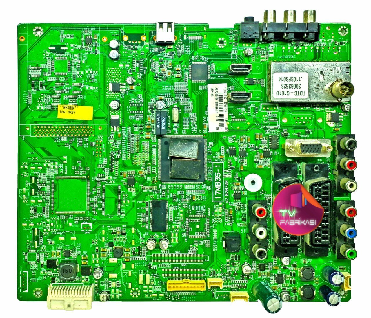 17MB35-1 , 020708 , 20583191 , DIJ  40'' , ANAKART , VESTEL , MAIN BOARD