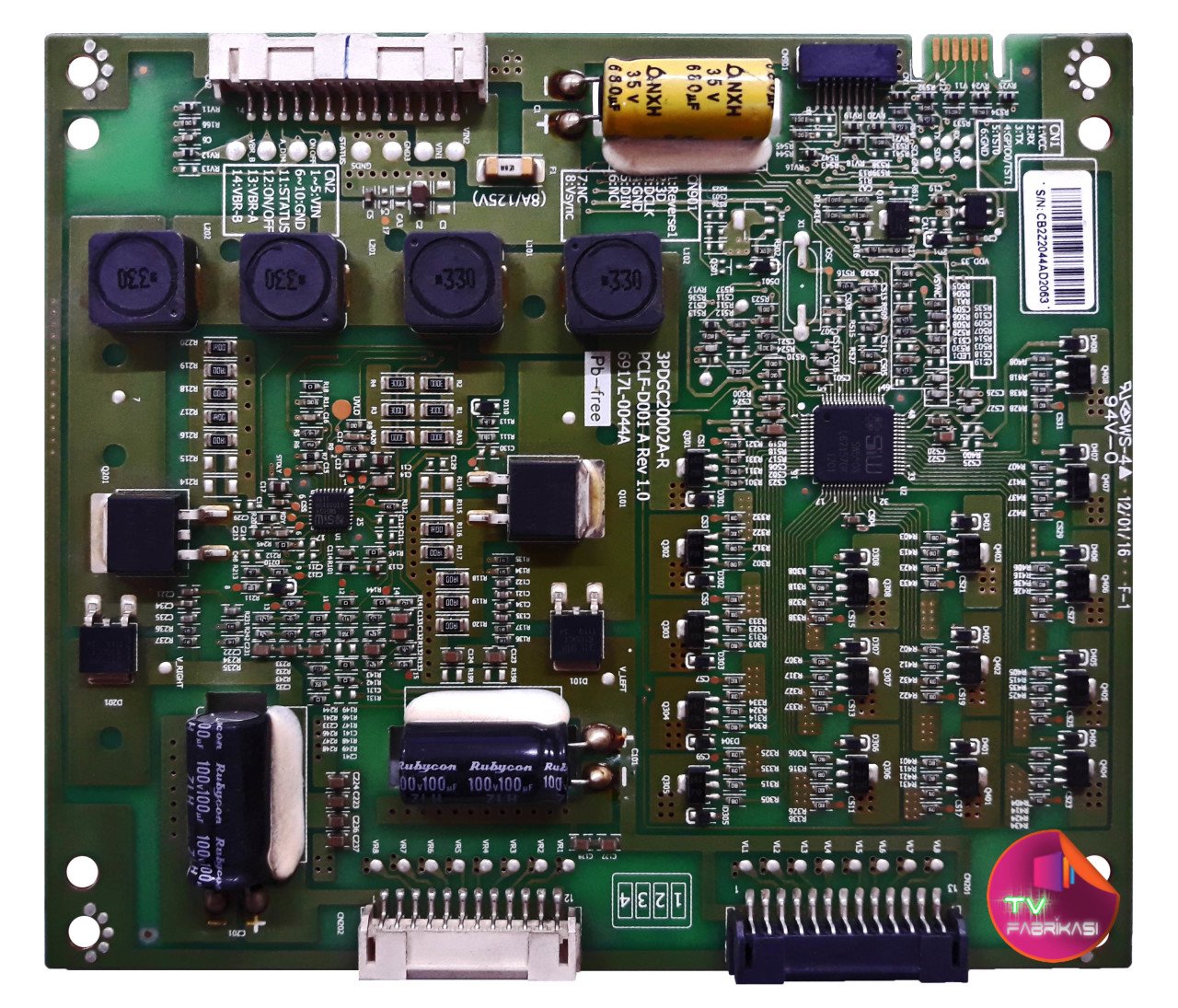 6917L-0044A , PCLF-D001 A , REV1.0 , 3PDGC20002A-R , LC420EUD SC A1 , LG LED DRIVER BOARD