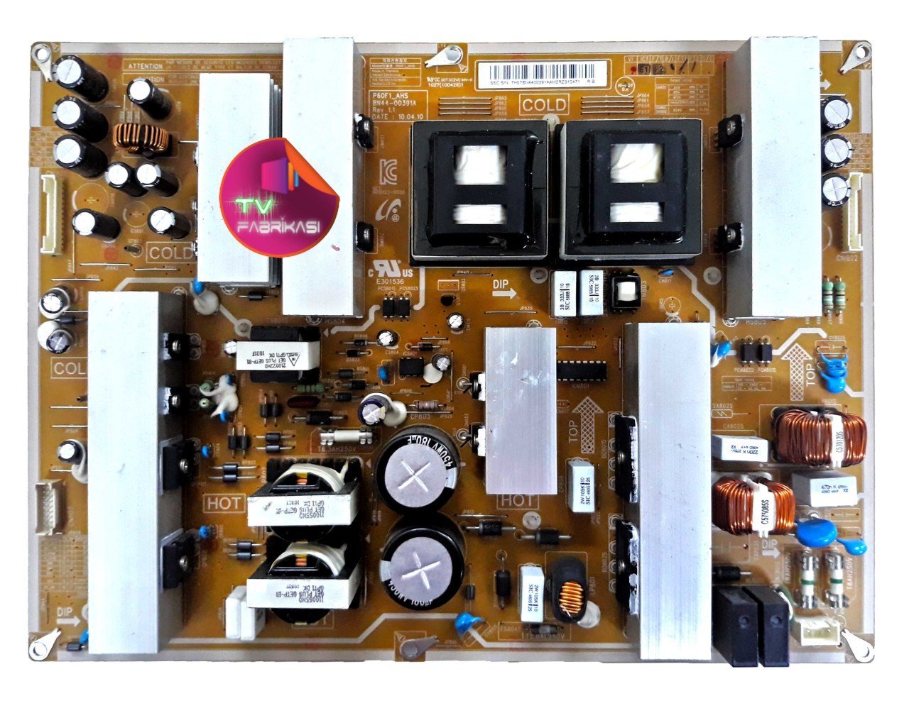 BN44-00391A , LN60C630K1FXZA , P60F1_AHS , REV 1.1 , POWER BOARD , SAMSUNG BESLEME