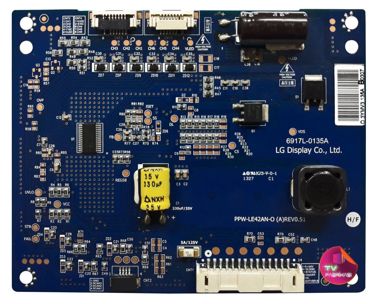 6917L-0135A , PPW-LE42AN-O (A)REV0.51 , LC420EUNPF-F1 , LG LED DRIVER BOARD
