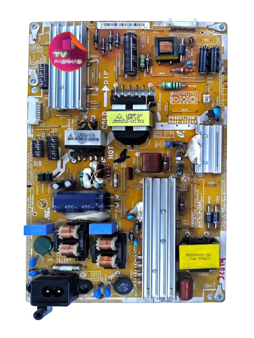 PD46A1_CSM , BN44-00502A , PSLF111B04B , UE40ES5500 , POWER BOARD , SAMSUNG BESLEME