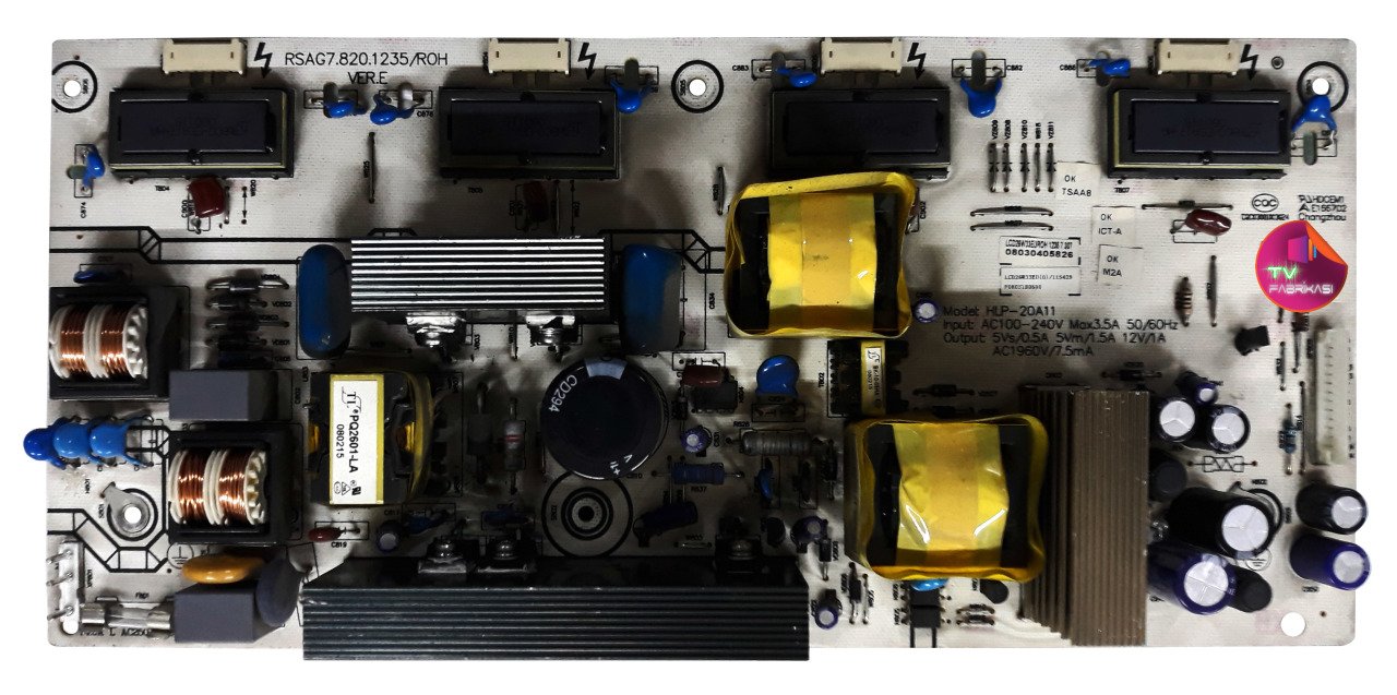 RSAG7.820.1235 , HLP-20A11 , LCD26W33EU , LHD26W33EU , HİSENSE TLM26E29 , POWER BOARD , BESLEME
