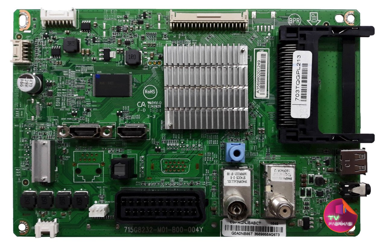 43PFS4131 , 715G8232-M01-B00-004Y , 703TQGPL213 , CBPRGNJBABCT , PHILIPS ANAKART , MAIN BOARD