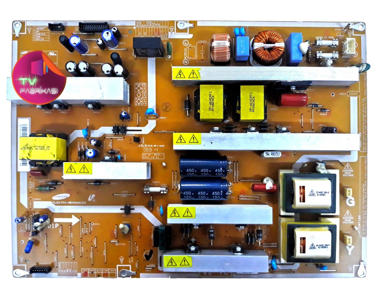 BN44-00202A - IP-271135A  , 46''  VE REV 1.1 , LE46A656A1F , POWER BOARD ,SAMSUNG BESLEME
