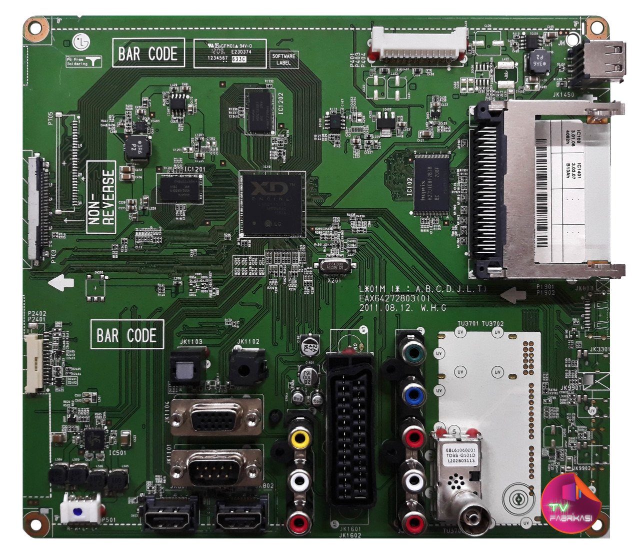 EAX64272803 (0) , EBT61718169 , 32LV3400-AUO , MAIN BOARD , LG ANAKART