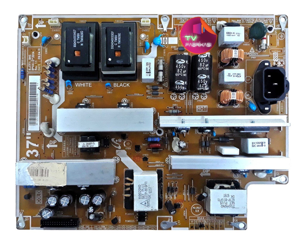 BN44-00301A , IE37F1_9HS , REV 1.1 , LE37B554M2W , POWER BOARD , SAMSUNG BESLEME